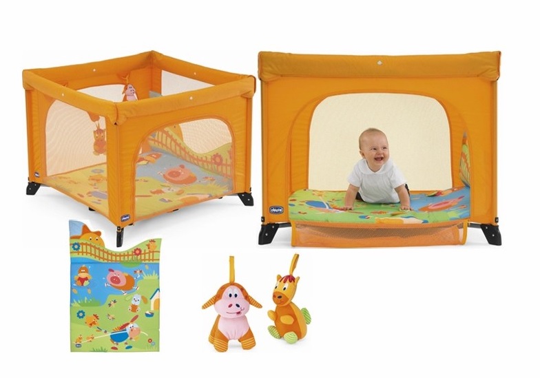 Кровать-манеж Open Sea Square Playpen, цвет – friends  